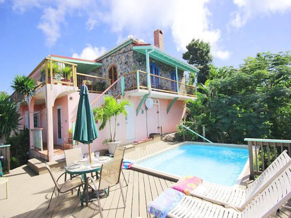 Stunning Views St. John Vacation Pool Home 2 Bedrooms