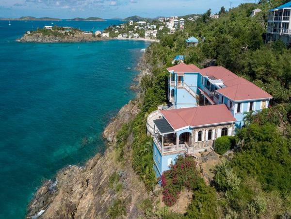 5 Bedroom St John Oceanfront Villa with Private Pool