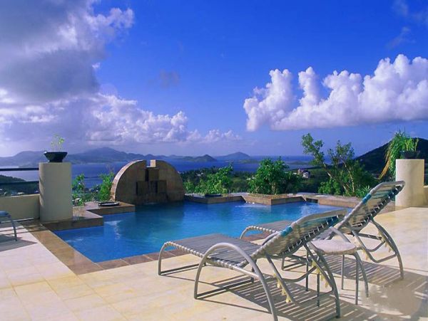 St. John Vacation Pool Home Ocean Views Four Bedroom