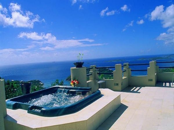 St. John Vacation Pool Home Ocean Views Four Bedroom