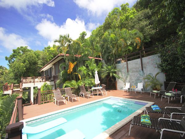 St John Vacation Rental Pool Home & Full Ocean Views