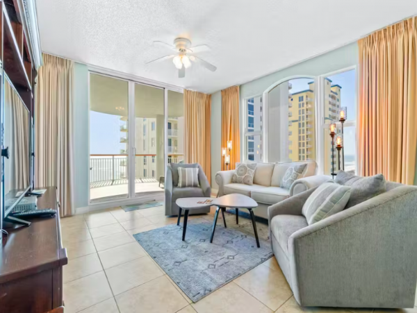 3 Bedroom Gulf front Condo with tennis court, fitness center and private beach access