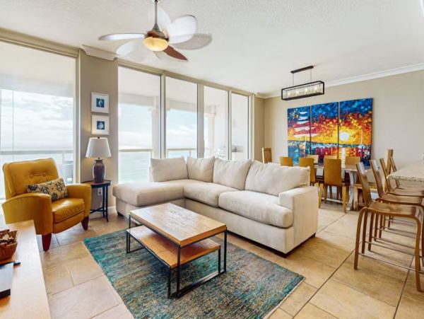 Three Bedroom Gulf Front Vacation Condo in Pensacola Beach