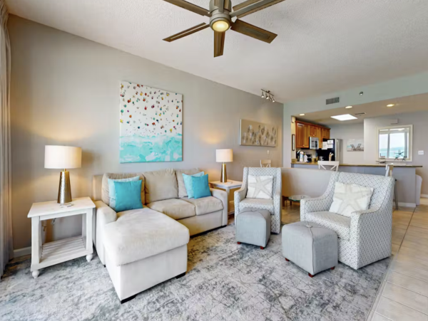 Destin Beach Front Vacation Condo Pool Updated Interior