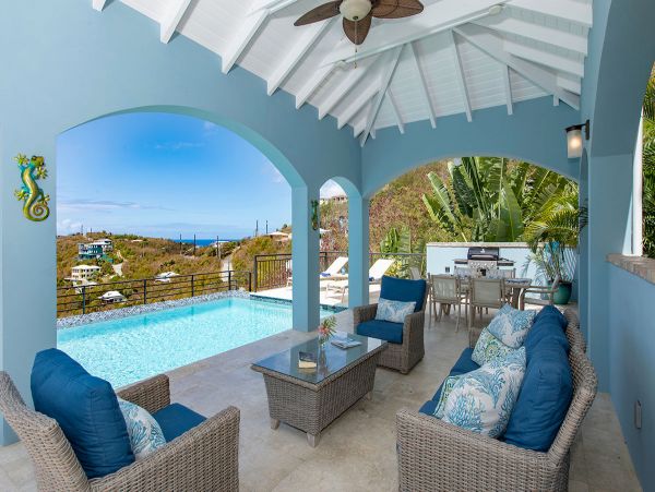 Oceanview St. John Vacation Pool Home 3 Bedrooms Ocean Views