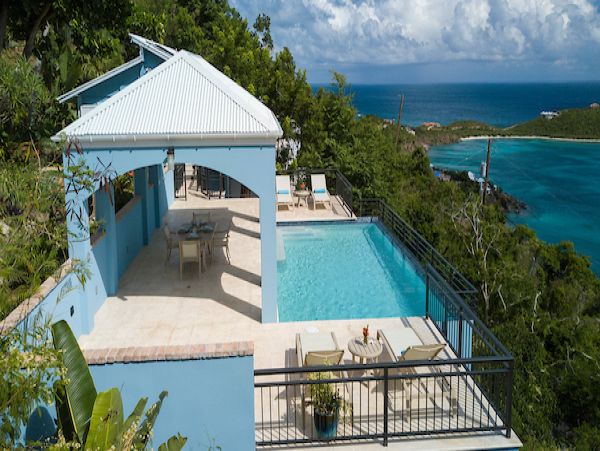 Oceanview St. John Vacation Pool Home 3 Bedrooms Ocean Views