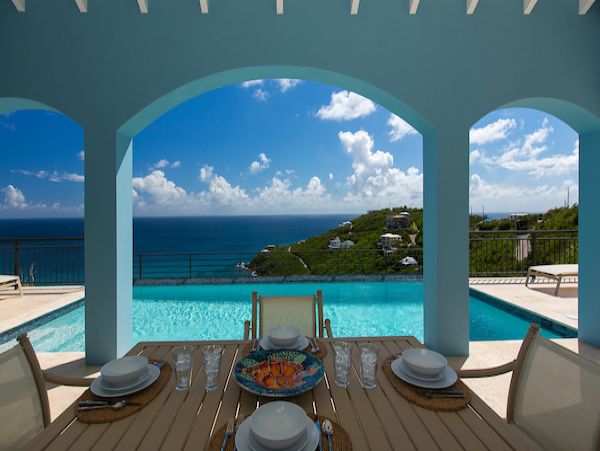 Oceanview St. John Vacation Pool Home 3 Bedrooms Ocean Views
