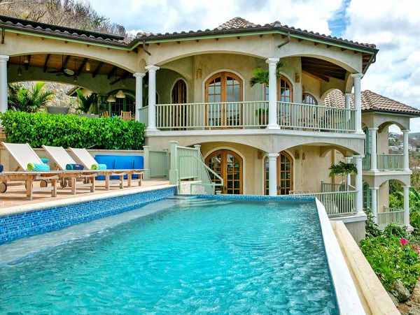 Luxurious St. John Villa Infinity Pool and Stunning Ocean Views