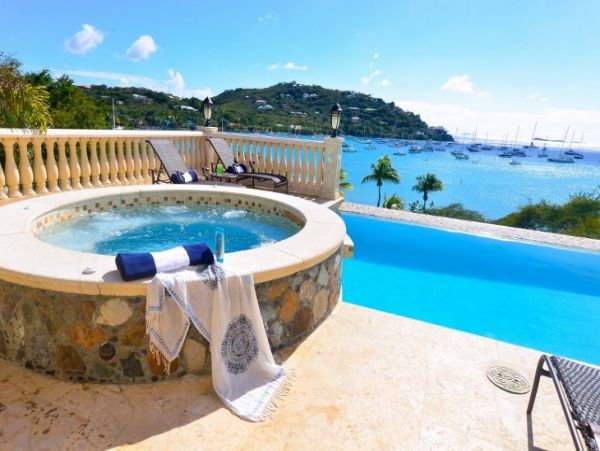 Luxury St John Beachfront Villa Overlooking Bay Sleeps 10