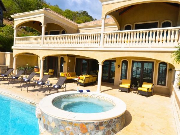 Luxury St John Beachfront Villa Overlooking Bay Sleeps 10