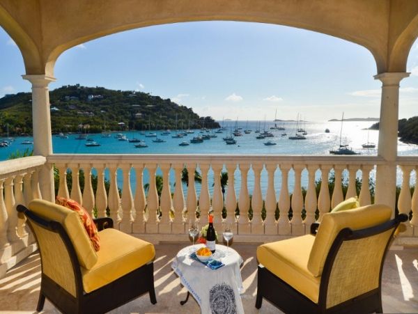 Luxury St John Beachfront Villa Overlooking Bay Sleeps 10