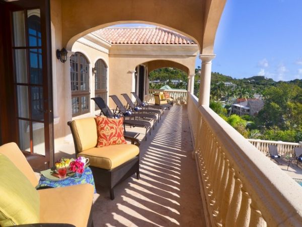 Luxury St John Beachfront Villa Overlooking Bay Sleeps 10