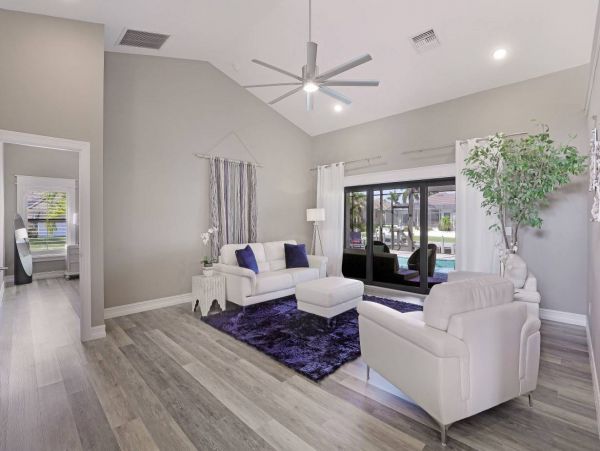 Contemporary Canal Front Home Private Pool in Marco Island