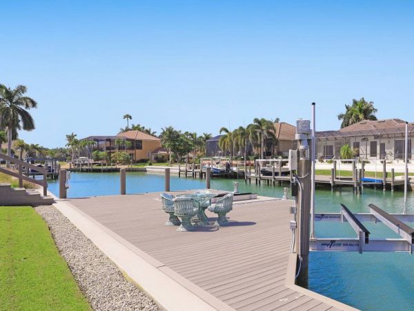 Contemporary Canal Front Home Private Pool in Marco Island