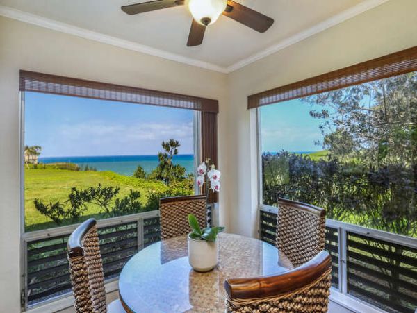Princeville Oceanfront Two Bedroom Vacation Condo