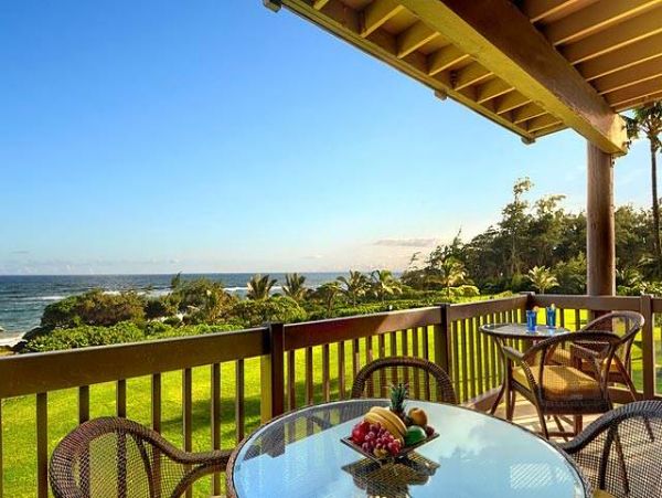 Princeville One Bedroom Beach Condo Ocean Views