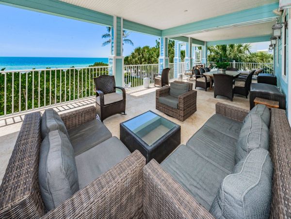 Indian Rocks Beach Beachfront Vacation Rental Luxury Beach House with Pool