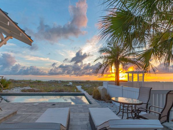 Beachfront Clearwater Four Bedroom Vacation Home with Pool