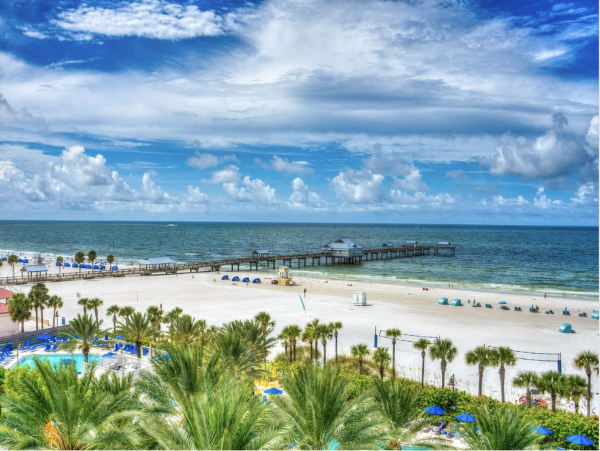 Clearwater Waterfront Vacation Condo Sleeps 10 Rare Find! Three Min Walk to the Sand!
