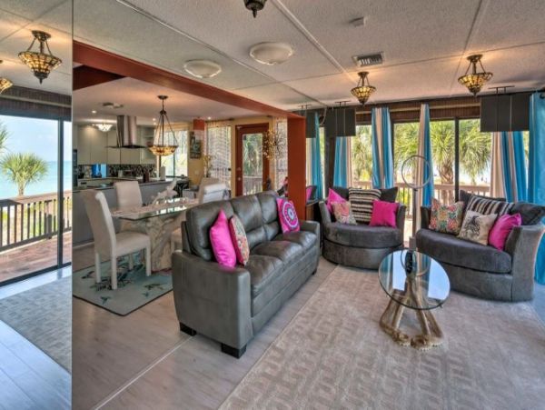 Beachfront Three Bedroom Manasota Key Vacation Home