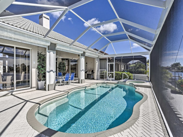 Cape Coral Stunning Vacation Rental Home Private Pool & Spa