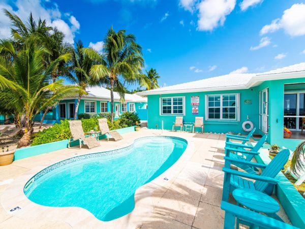 Old Man Bay 2 Bedroom Beach Rental with Pool Six Guests