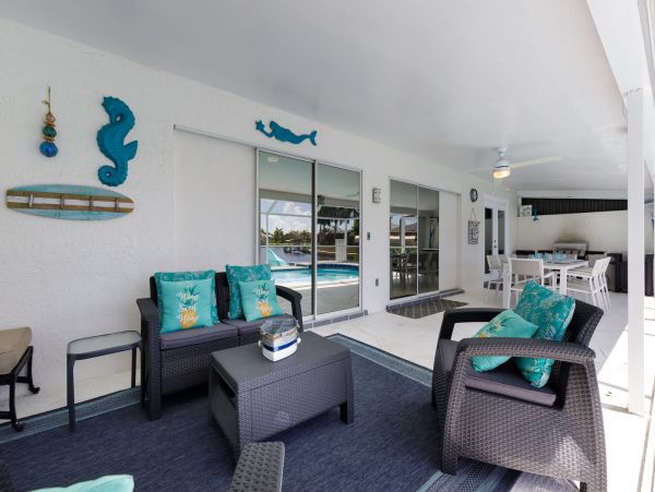 Four Bedroom Canal Front Rental Home in Cape Coral