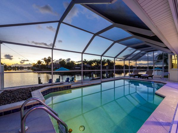 Four Bedroom Canal Front Rental Home in Cape Coral
