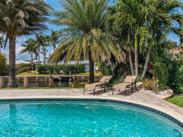 Delray Beach Waterfront Vacation Rental - Tropic Isle Luxury Pool Home