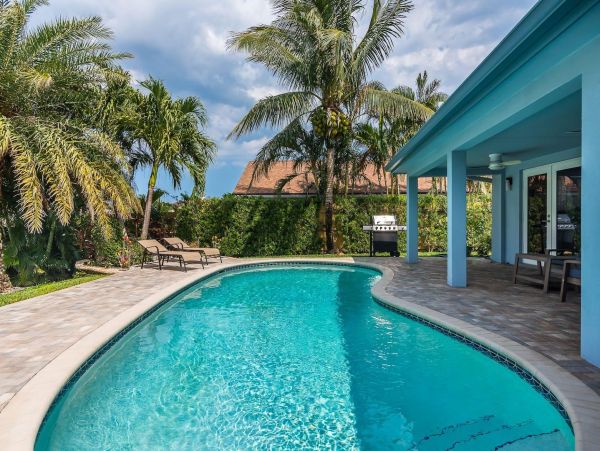 Delray Beach Waterfront Vacation Rental - Tropic Isle Luxury Pool Home