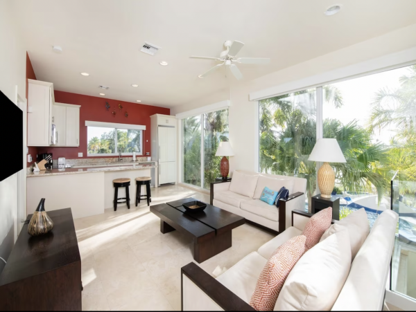 Cayman Island Beachfront Escape Villa Main House & Cottage (option)