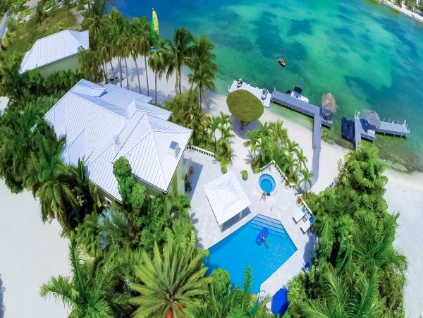 Cayman Island Beachfront Escape Villa Main House & Cottage (option)