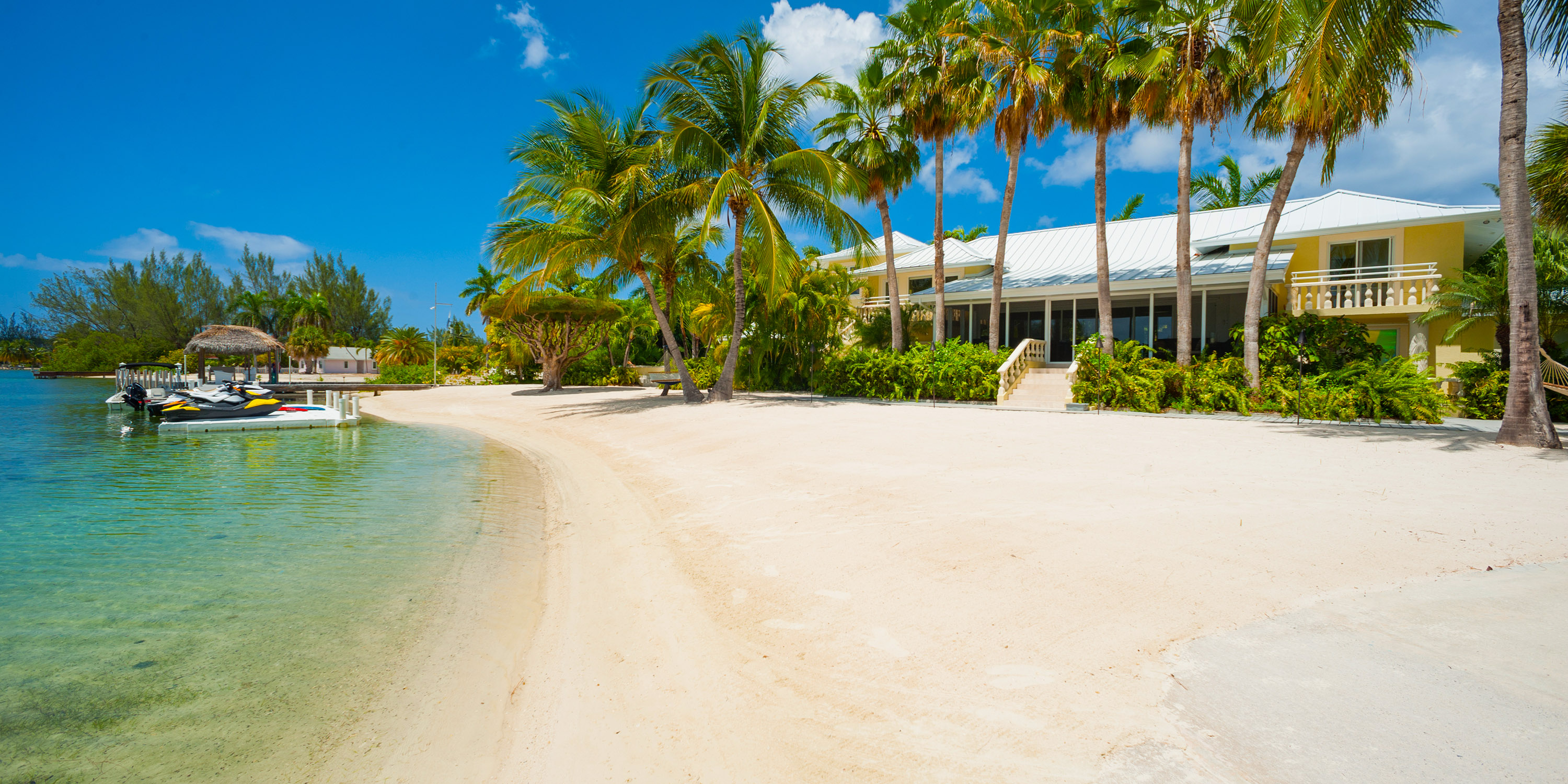 Cayman Island Beachfront Escape Villa Main House & Cottage (option)