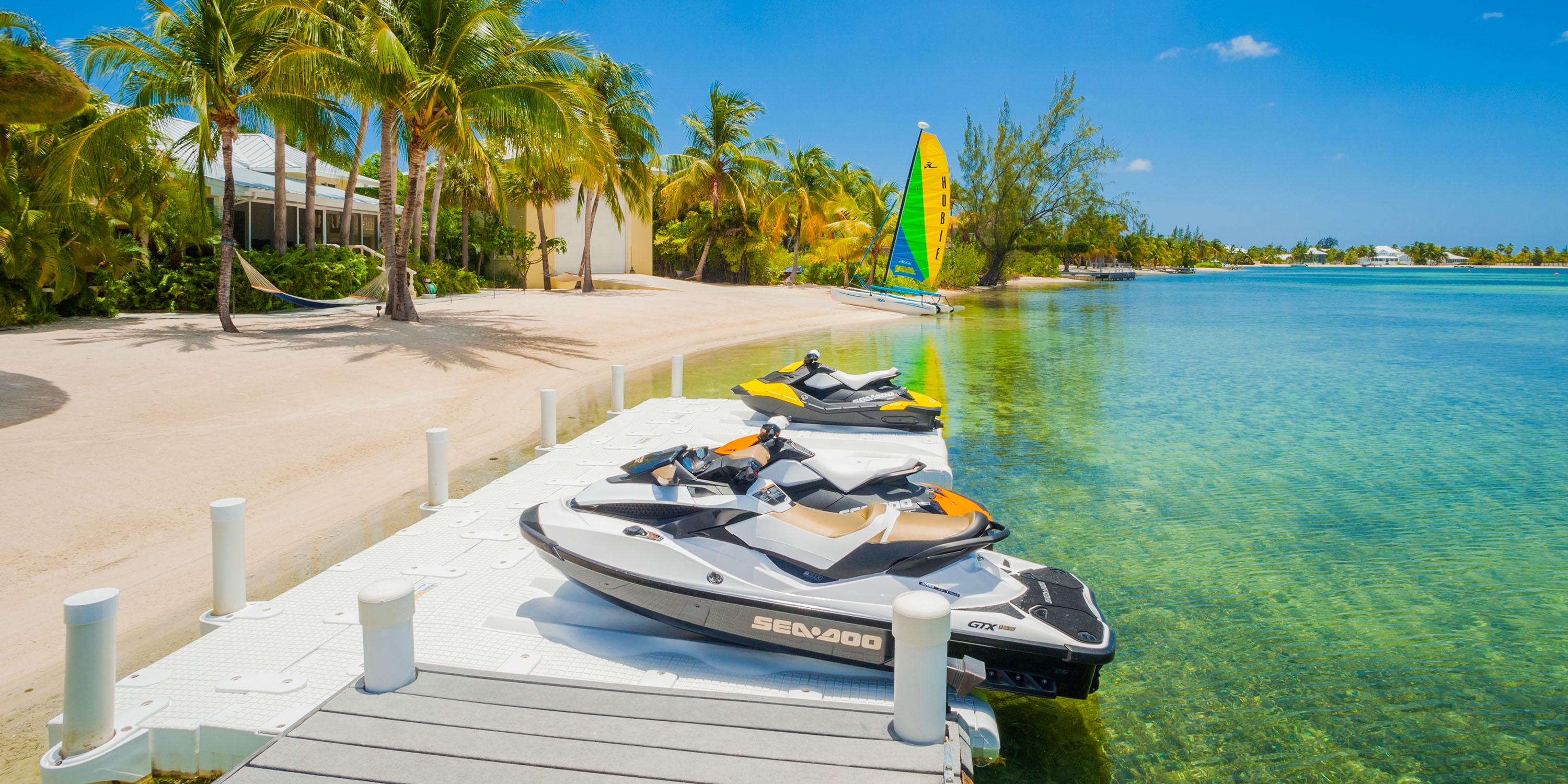 Cayman Island Beachfront Escape Villa Main House & Cottage (option)