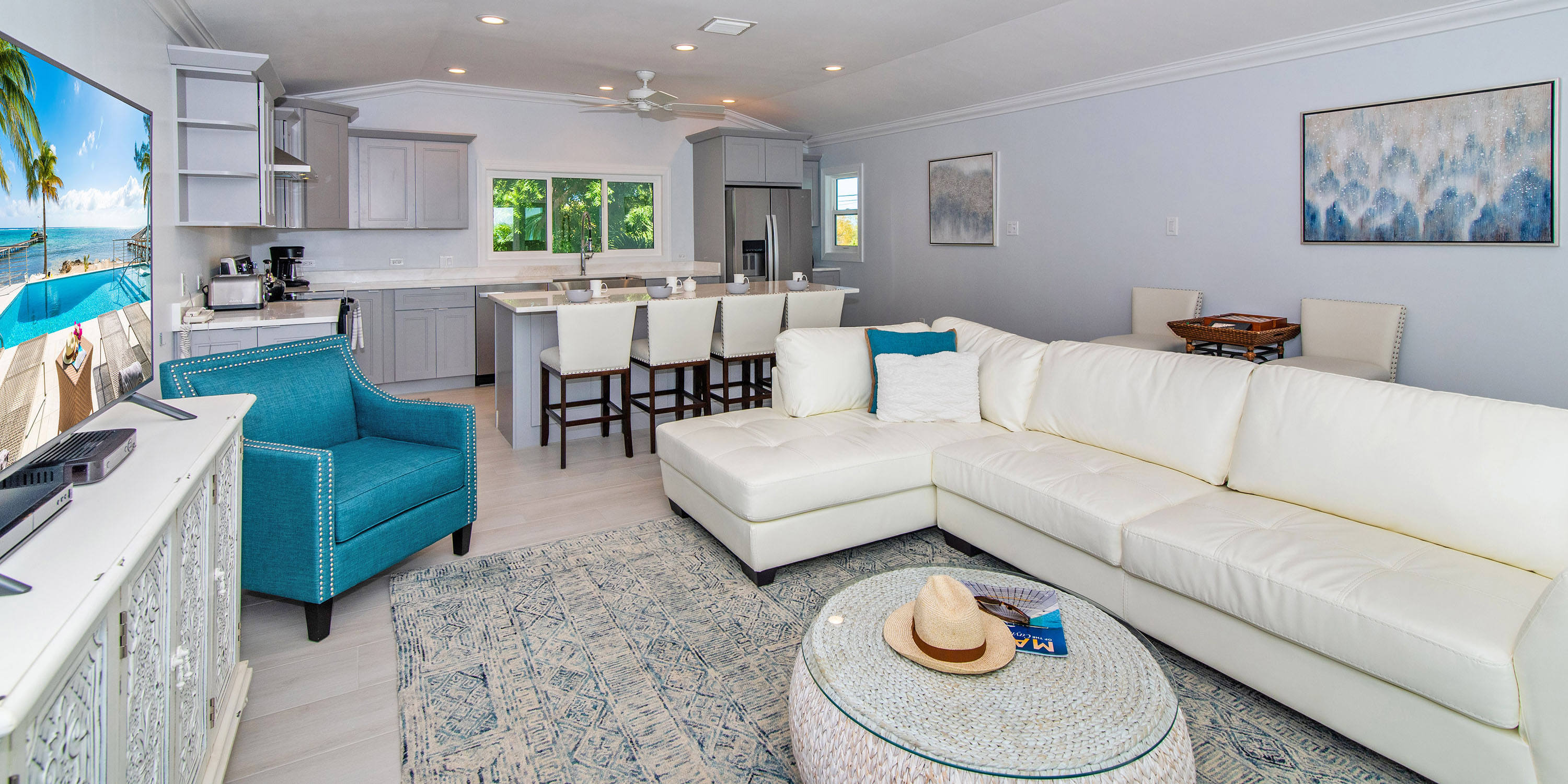 Modern 4 Bedroom Grand Cayman Oceanfront Villa