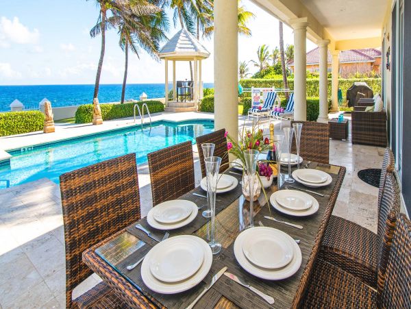 Oceanfront Grand Cayman Vacation Home Seven Bedroom