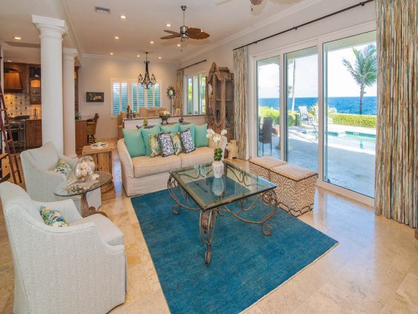 Oceanfront Grand Cayman Vacation Home Seven Bedroom