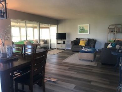 5 minute drive to beach with this 2 /2 canal front condo