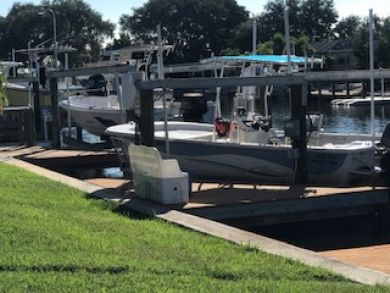 5 minute drive to beach with this 2 /2 canal front condo