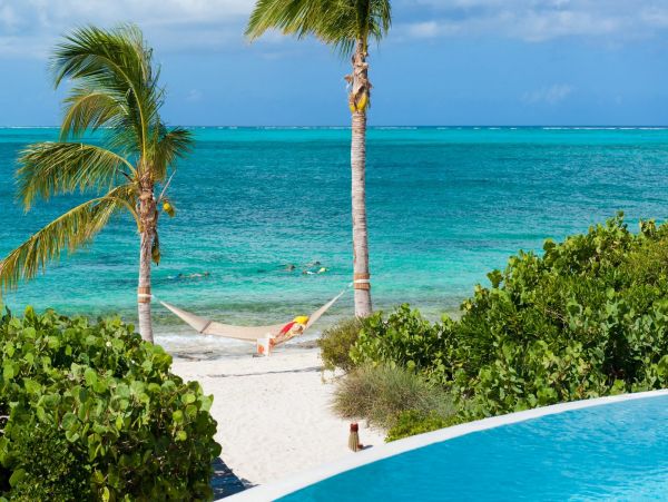 Ocean Front Turks and Caicos Vacation Home Five Bedroom
