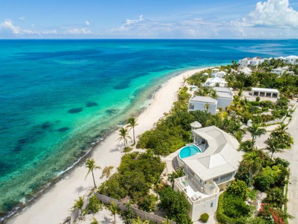 Ocean Front Turks and Caicos Vacation Home Five Bedroom