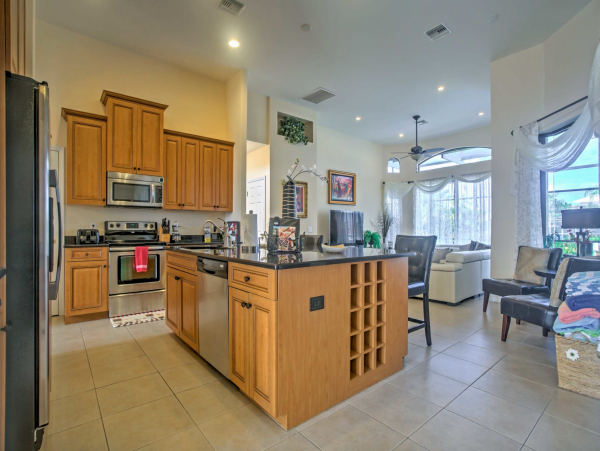 Marco Island 6 Bedroom Canal Front Home with Caged Pool