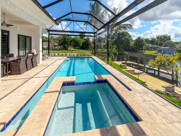 Luxury Waterfront Vacation Home with Private Pool Cape Coral
