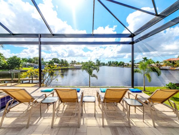 Luxury Waterfront Vacation Home with Private Pool Cape Coral