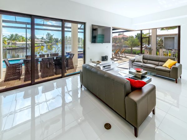 Luxury Waterfront Vacation Home with Private Pool Cape Coral