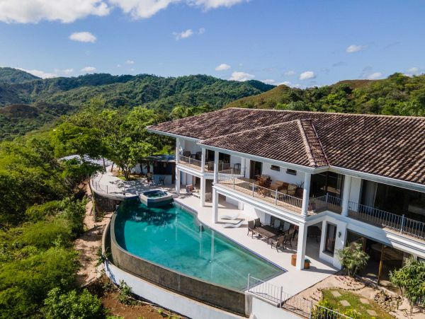 Luxury Ocotal Vacation Villa Helicopter Landing Pad.