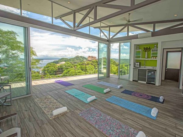 Luxury Ocotal Vacation Villa Helicopter Landing Pad.