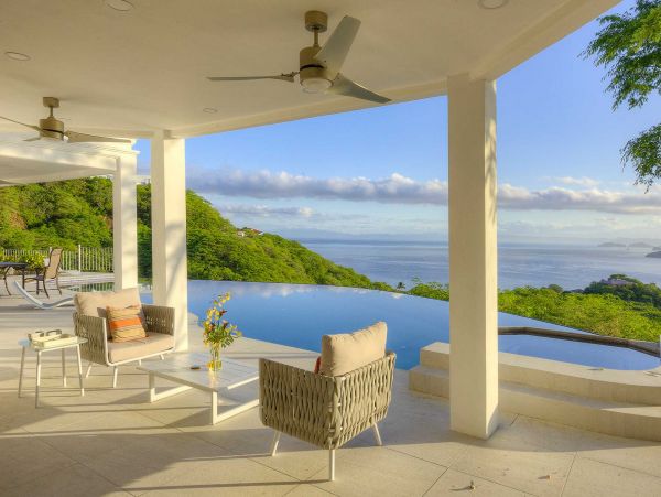 Luxury Ocotal Vacation Villa Helicopter Landing Pad.