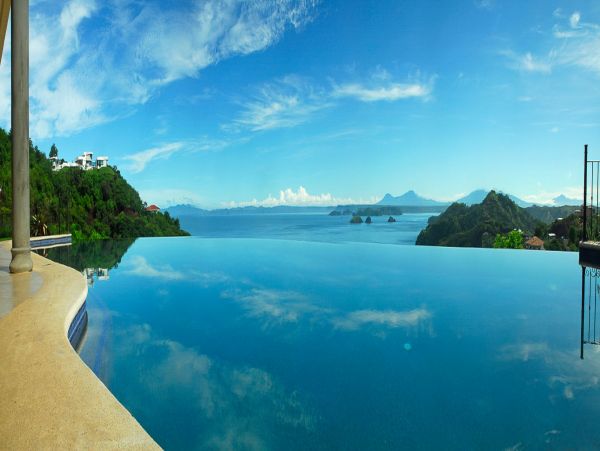 Luxury Ocotal Vacation Villa Helicopter Landing Pad.