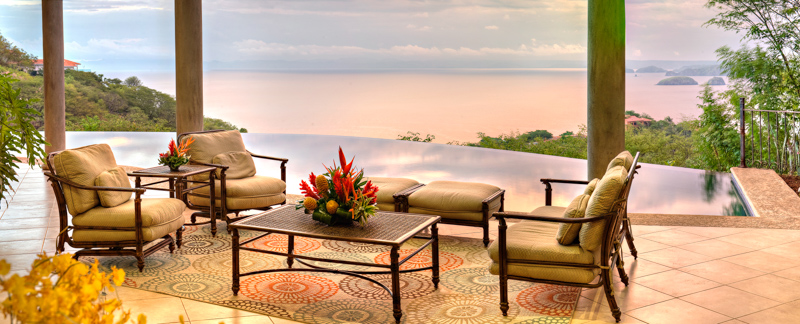 Luxury Ocotal Vacation Villa Helicopter Landing Pad.